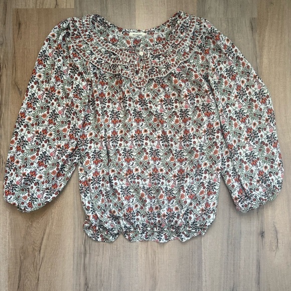 Max Studio Boho Indie Coastal Cowgirl Fairycore Women’s Blouse - Picture 4 of 10